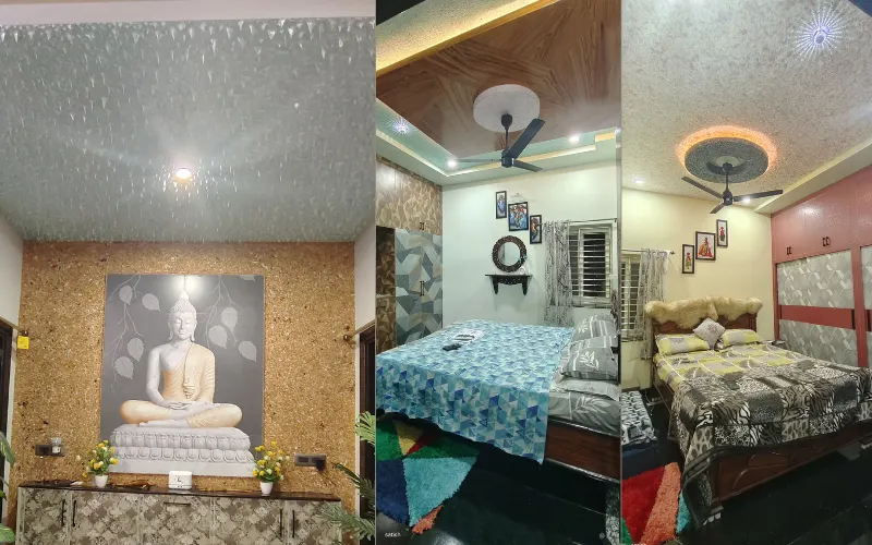 Luxury villa living room painted with smooth interior emulsion in Danavaipeta Rajahmundry